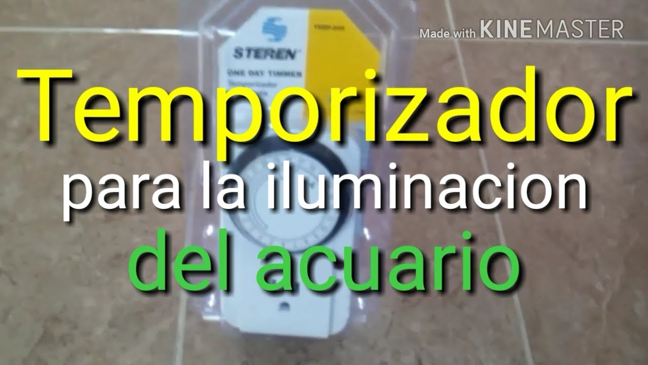 Como usar un Temporizador analogico para la luz del acuario