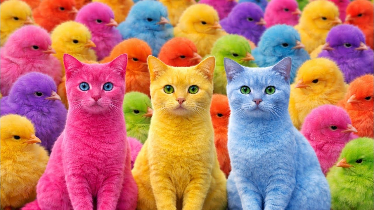 Tangkap Ayam Lucu, ayam warna warni, ayam rainbow, kelinci lucu, bebek lucu, ikan koi, Hewan Lucu