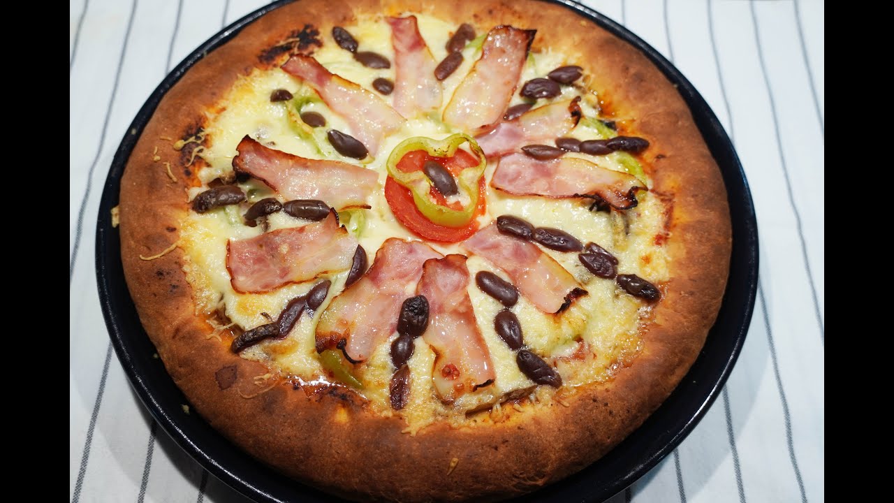 πίτσα με χειροποίητο ζυμάρι γεμιστό κόθρο όλα τα κόλπα για μια εύκολη γρήγορη πίτσα pizza CuzinaGias