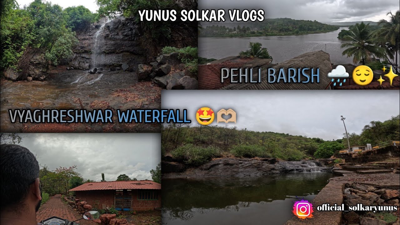 "Hidden Gem of My Village" 😍✨| VYAGHRESHWAR WATERFALL 😌🫶🏼|Pehli Barish 🌧️😌✨