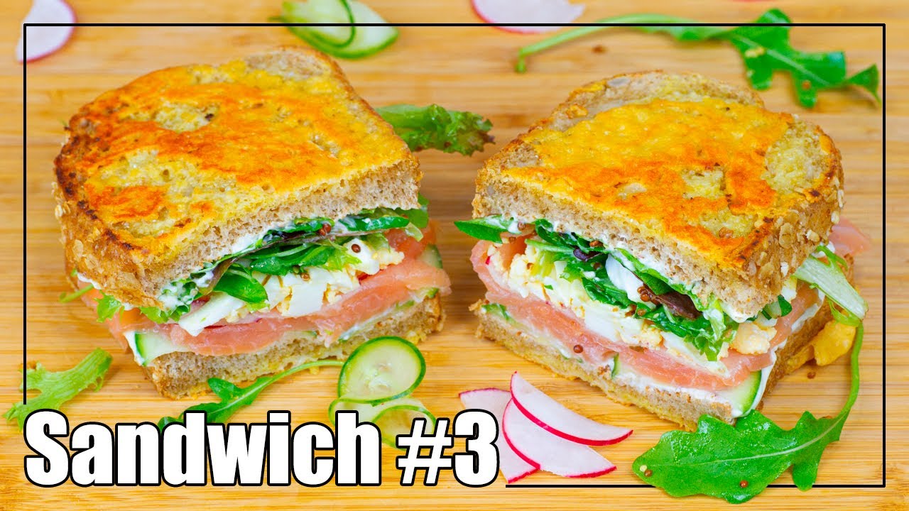 ✅ Recetas SANDWICH de SALMON ▶ Recetas de cocina para cenar