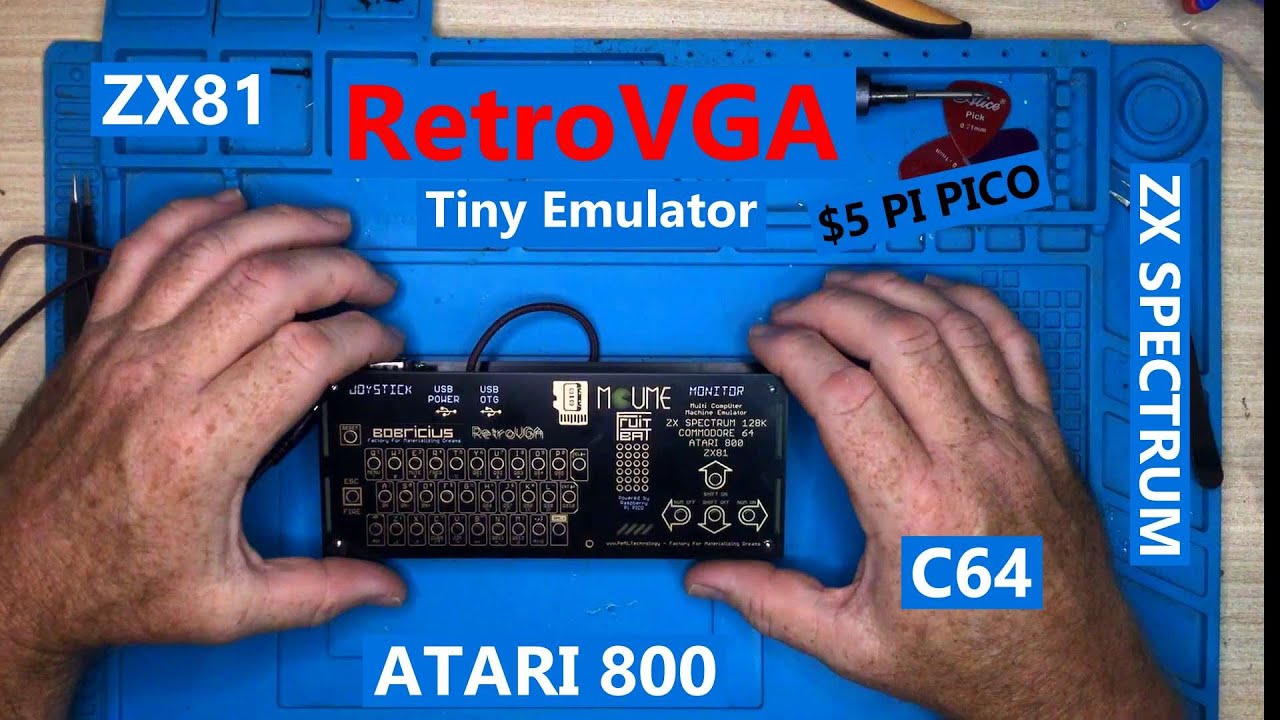 RETROVGA: Pi Pico за 5 долларов создаёт крошечный ретро-эмулятор компьютера