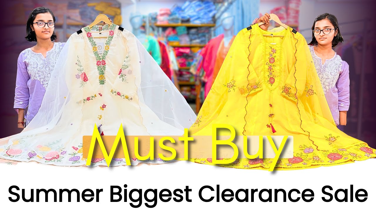 STOCK CLEARANCE | Muslin Suits, Cotton Suits Designer Anarkali, Party Wear & More! #partywear #sale