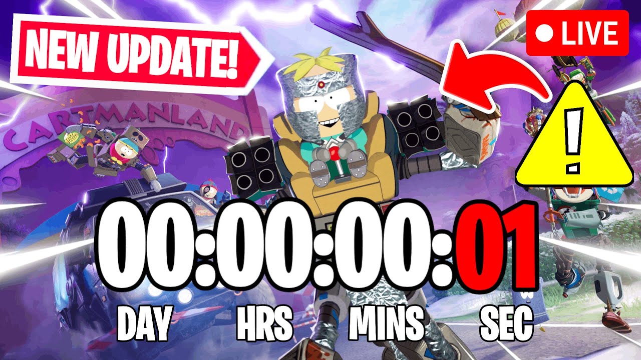 FORTNITE SOUTH PARK UPDATE COUNTDOWN LIVE🔴 24/7 & In-game Event Right Now!