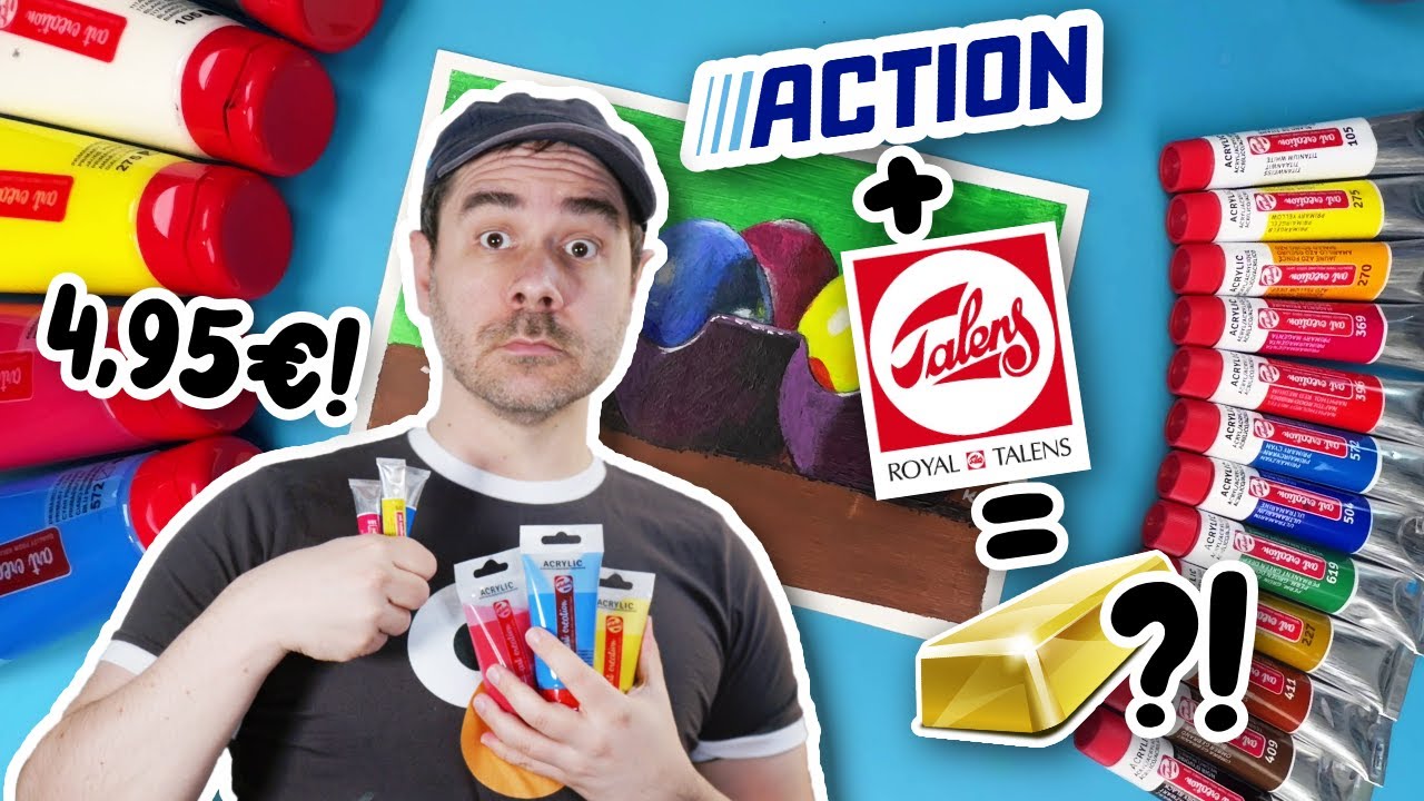ACTION hat Royal Talens Acrylfarben für je 4,95€?! Zwei Optionen, welche ist für ANFÄNGER geeignet?
