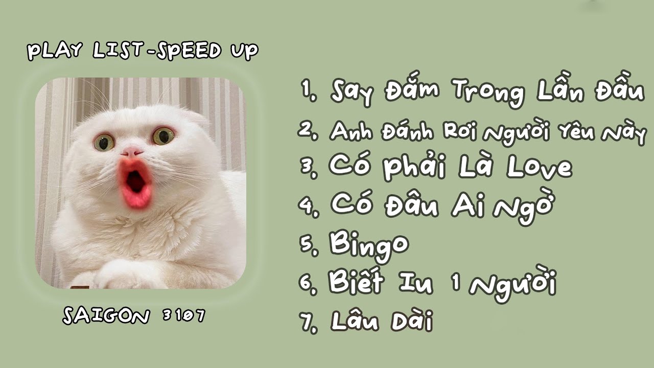 [Playlist Speed Up] Say Đắm Trong Lần Đầu, Có Phải Là Love, Bingo | Nhạc sped Cute Chill HOT Tiktok