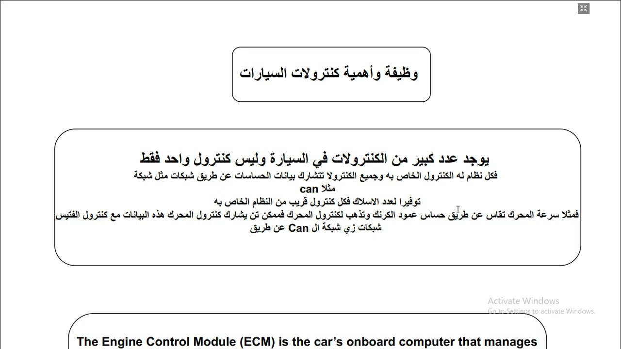 كنترول السيارة