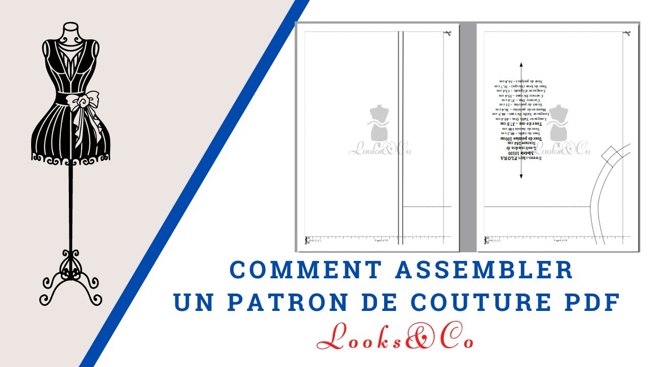 Comment assembler un patron de couture PDF Looks&Co