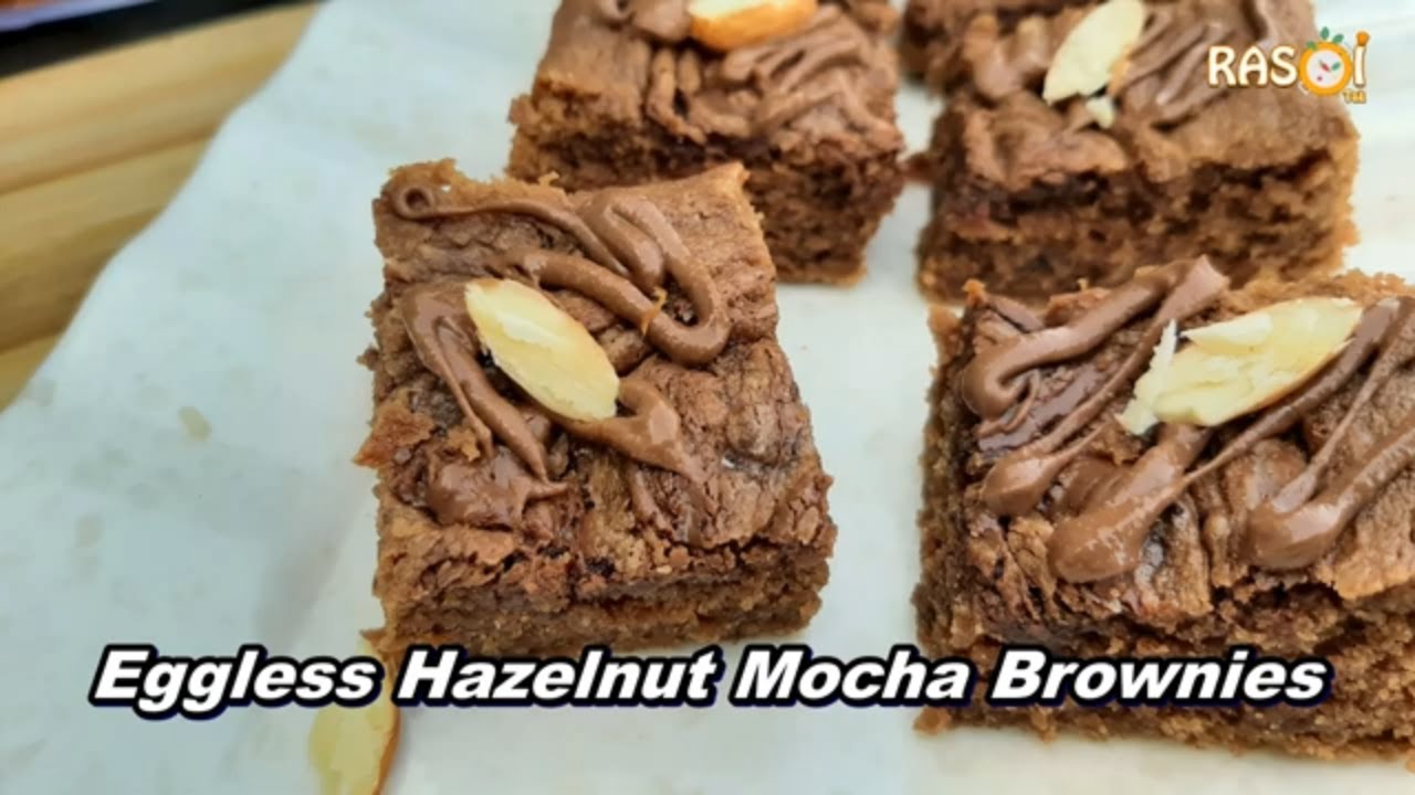 Eggless Coffee Brownie | Mocha Brownie | Easy Brownie Recipe No Cocoa Powder, Curd, Condensed Milk
