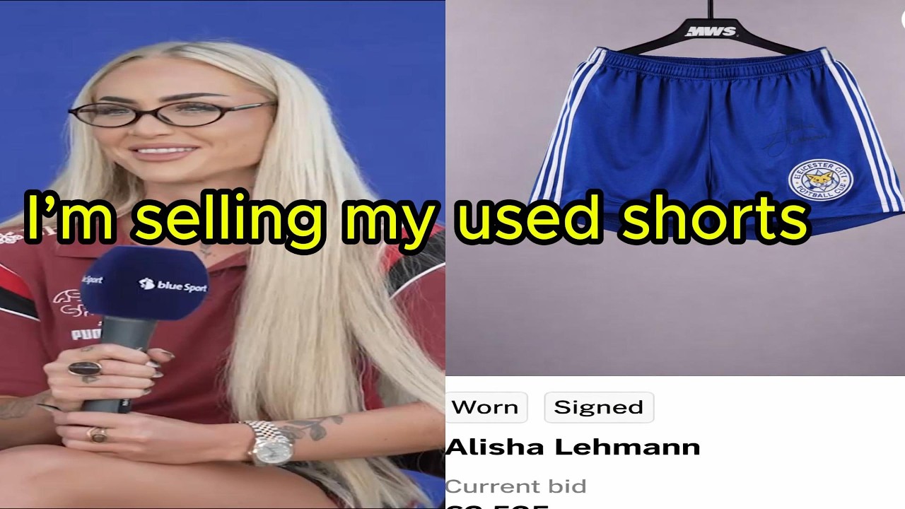 Alisha Lehmann selling her used shorts is insane🥀😭