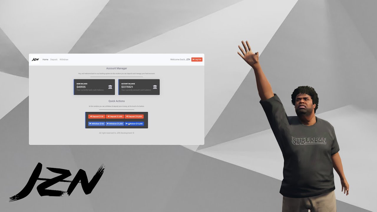 JZN-Banking Script FiveM | ESX Framework