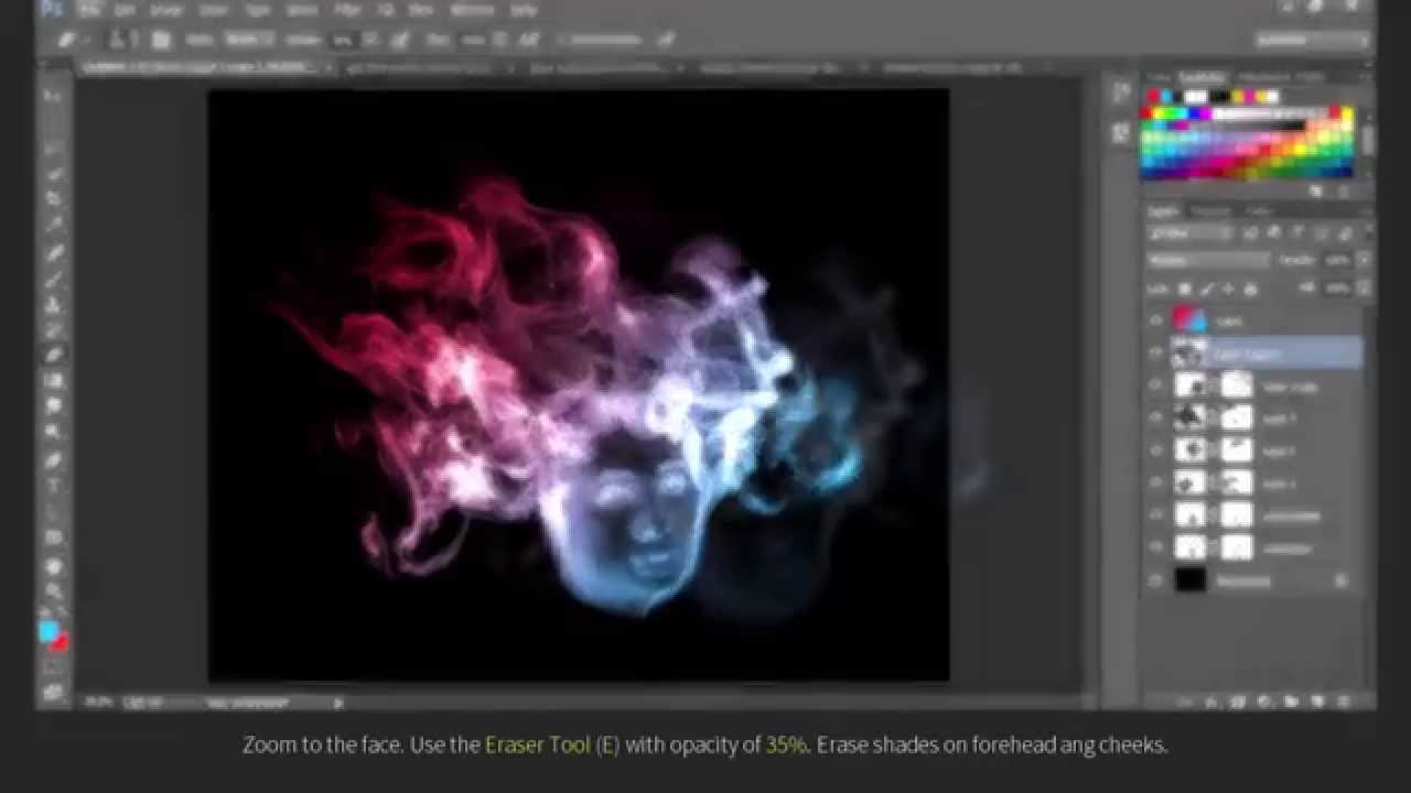 Smoke Portrait in Adobe Photoshop