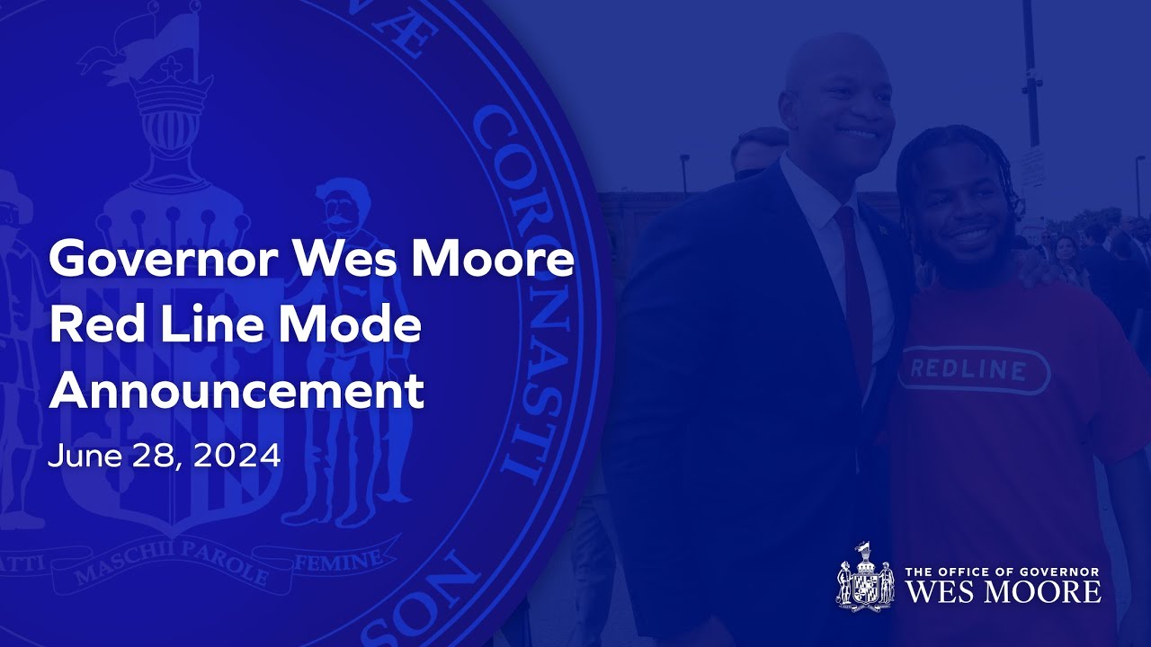 Governor Wes Moore Announces Baltimore Red Line Mode