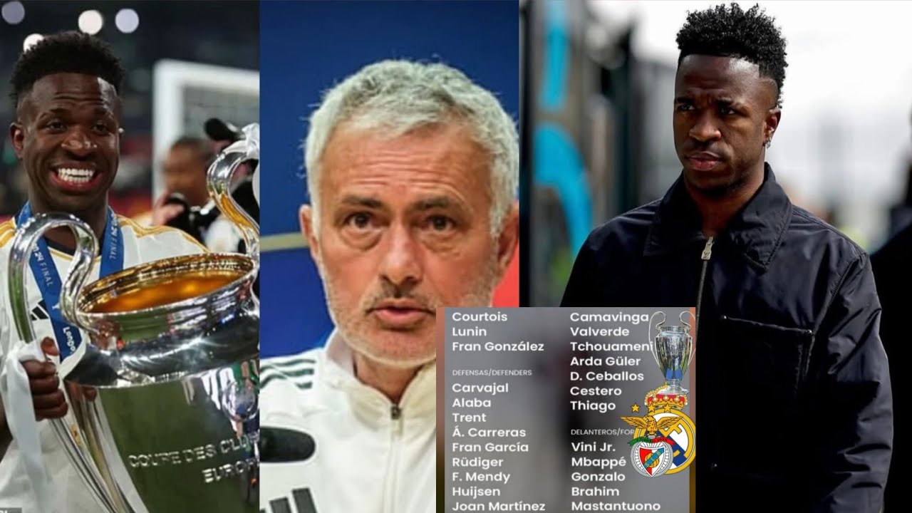 Real madrid vs Benfica mourihno fe gwo deklarasyon sou vinicius jr avan rankont lan se pap fasil men