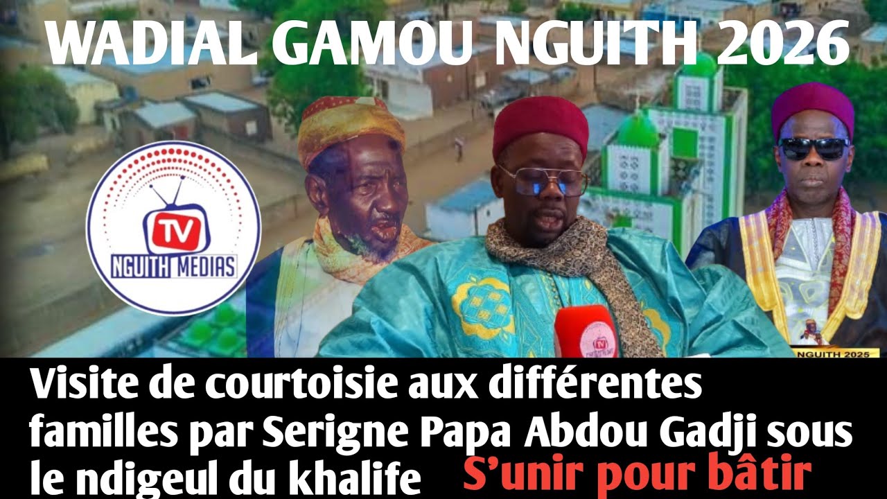 Visite de courtoisie aux différentes familles par Serigne Papa Abdou Gadji