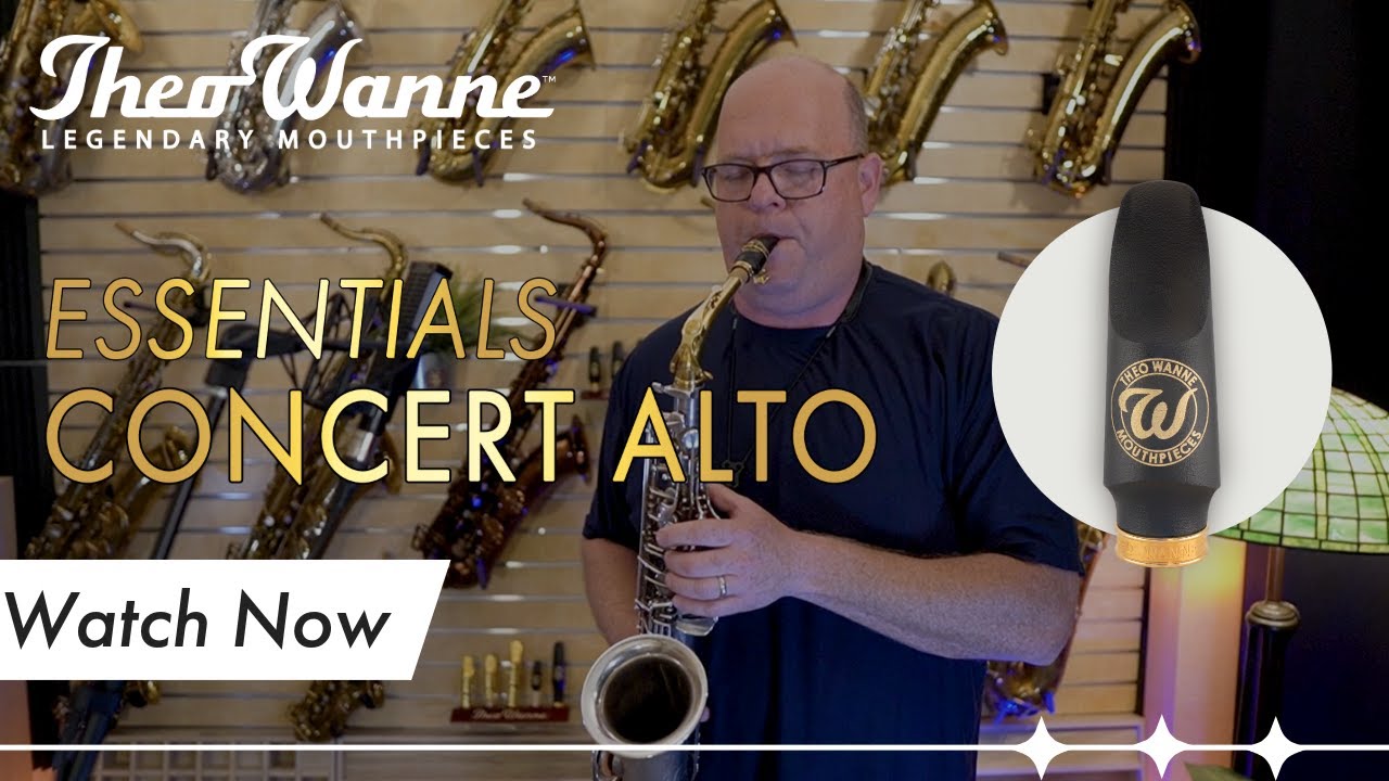 Theo Wanne™ ESSENTIALS CONCERT Alto Saxophone Mouthpiece demonstration by Bryan Vance