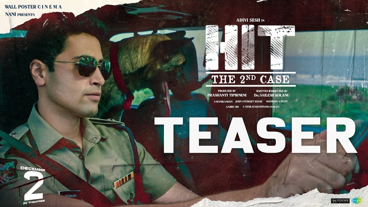Hit 2 Official Teaser | Hit 2 Theatrical Trailer | Adivi Sesh Hit 2 Teaser | Nani | Sailesh Kolanu