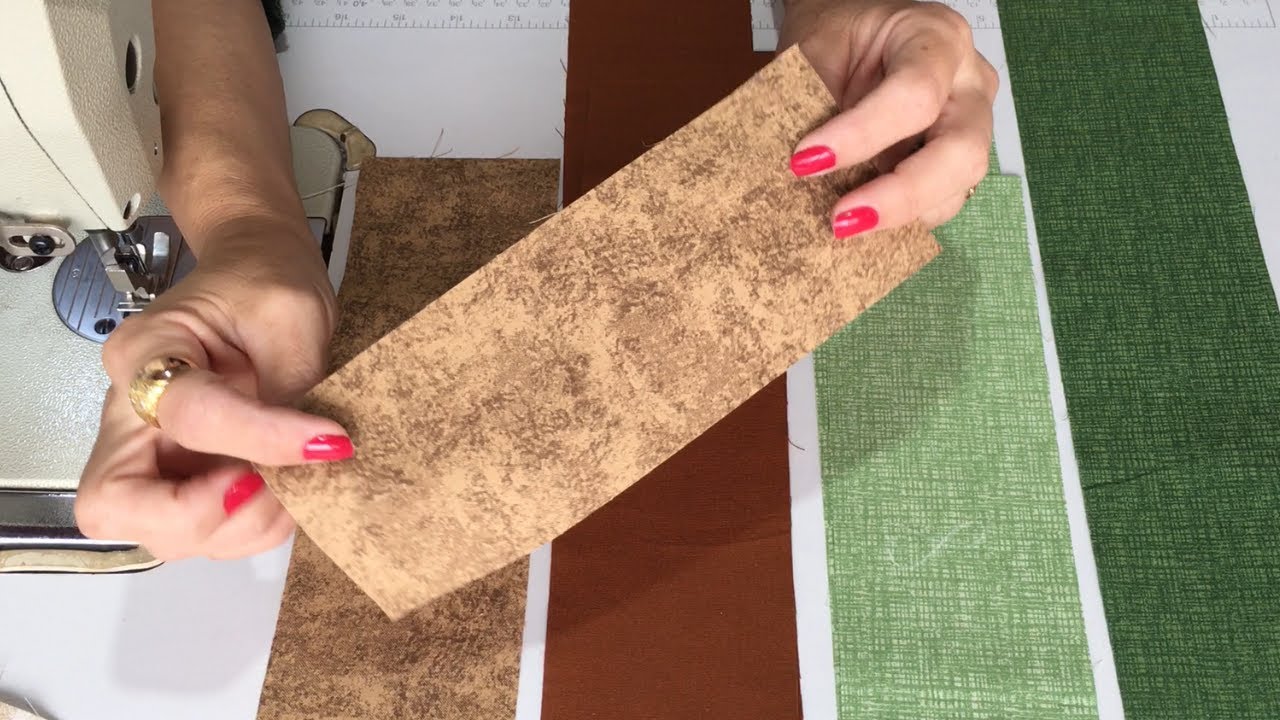 Belíssimo BLOCO de PATCHWORK FOLHA de OUTONO Fácil e Rápido de COSTURAR