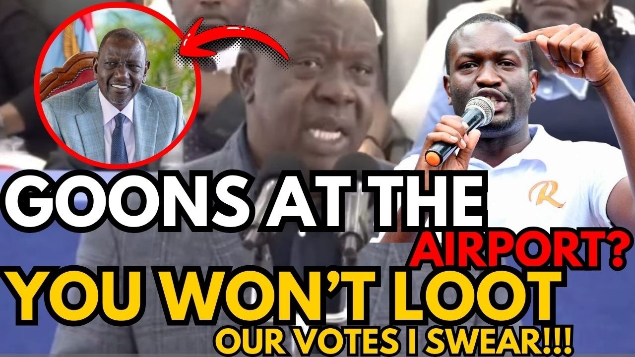 HOW DARE YOU STAGE GOONS WHERE SIFUNA WAS TO LAND? I SWEAR YOU WON'T LOOT OUR VOTES!