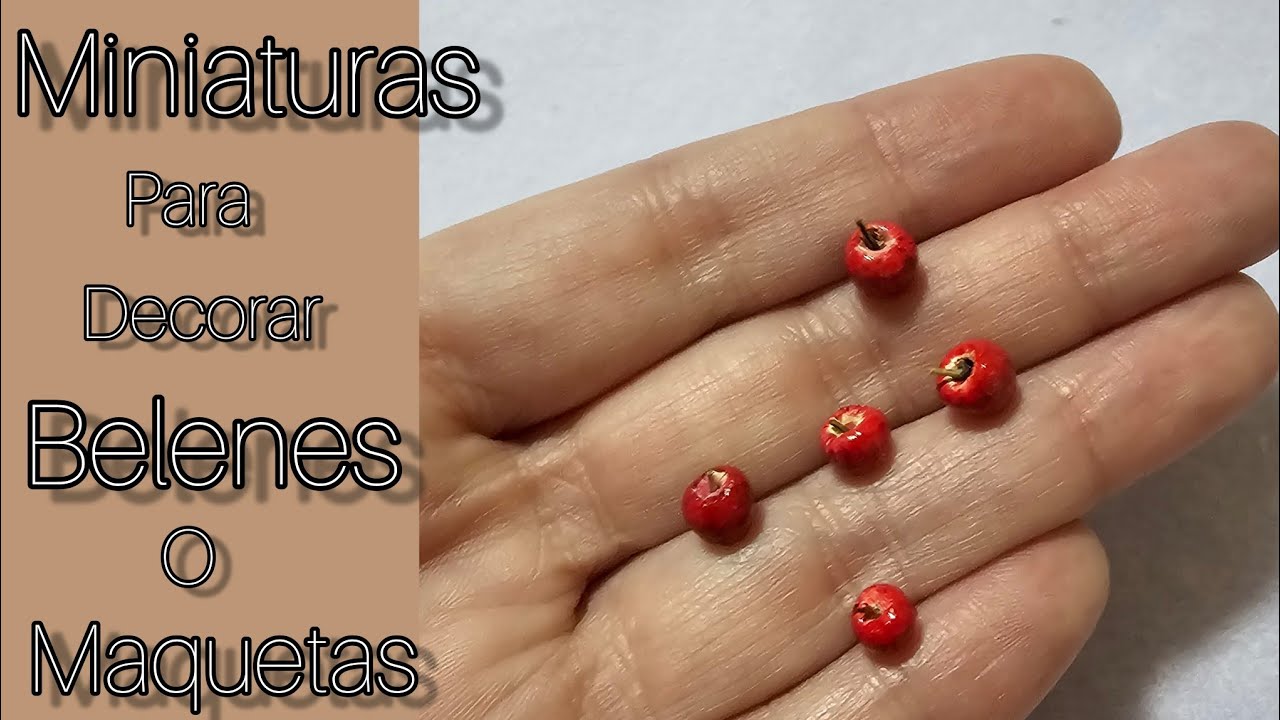 🍎Miniaturas para decorar Belenes o Maquetas/Manzanas