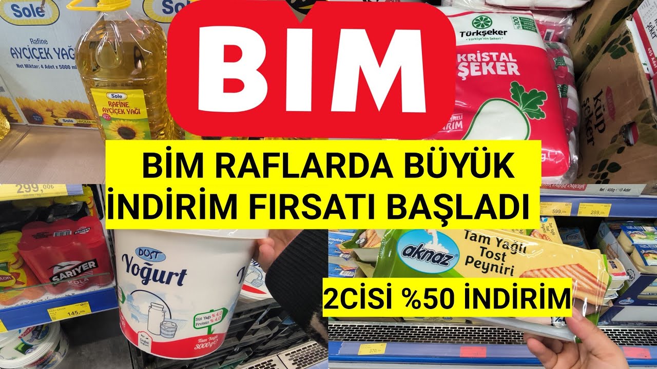 BİM RAFLARDA BÜYÜK İNDİRİMLER BAŞLADI BİM BU HAFTA ŞAHANE İNDİRİMLER KAÇMAZ BİM BU İNDİRİMLER YAKALA
