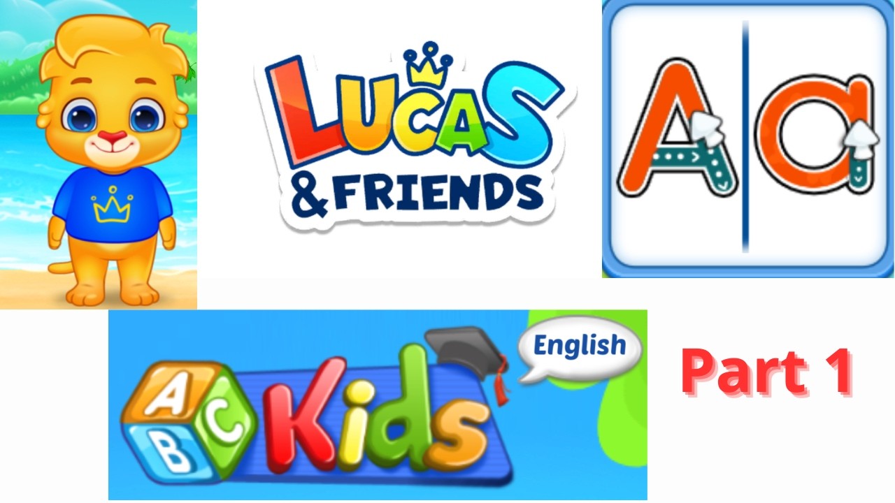 Belajar Menulis Huruf A - z  Alfabet Inggris | Lucas & Friends | Learn to Write ABC Kids | Fun Games