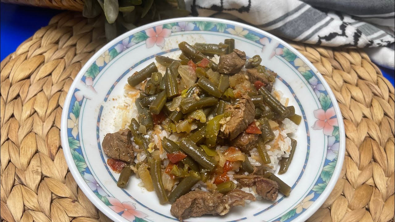 فاصوليا خضراء احلي طريقه ممكن تجربوها خفيفه ولذيذه ❤️❤️Delicious Green Beans