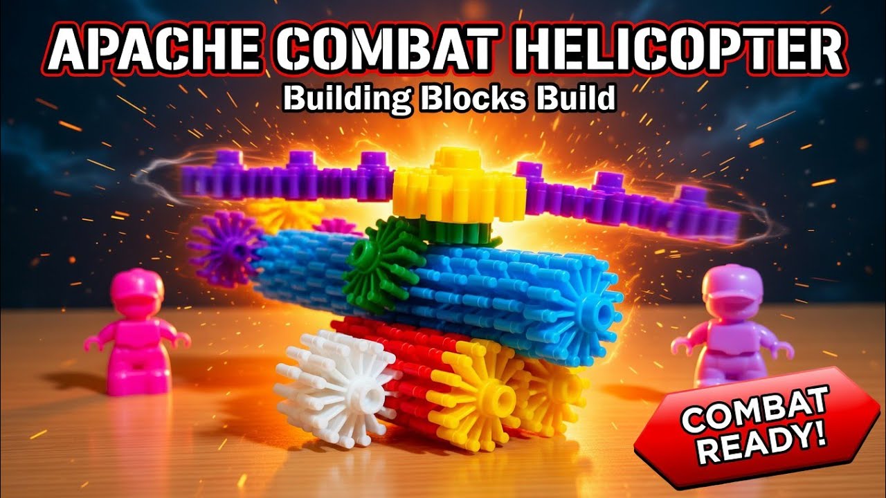 Apache Combat Helicopter Build – Gear Building Blocks STEM Series