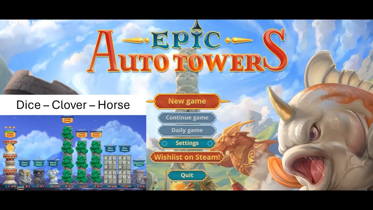 Epic Auto Towers Demo #9 Ver. 4.0 Build Dice - Clover - Horse