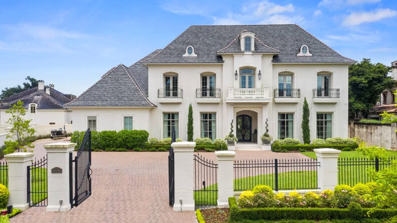 Luxurious mansion in Louisiana worth $ 4,985,000. Tour of an expensive home.