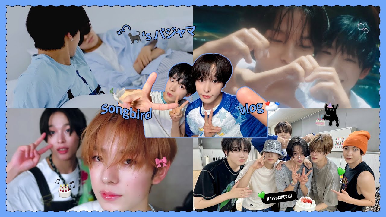 ご..사랑해🩵 둘이서 산책 데이트 | 리쿠&유우시 생일 파티, 멤버들과 첫 여름 여행〰️🕊️ ⋆토쿠리쿠TV Ep.4⋆