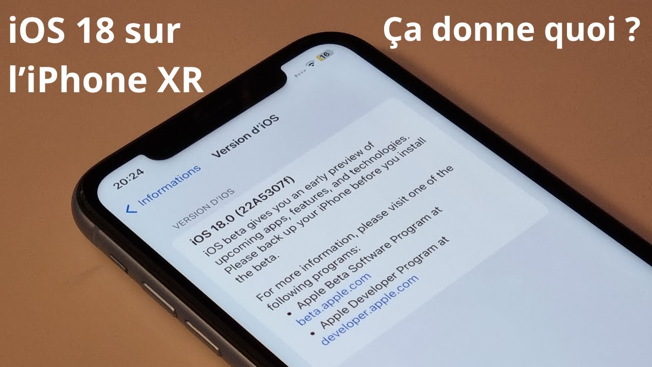 iOS 18 beta sur l'iPhone XR, ça donne quoi ?