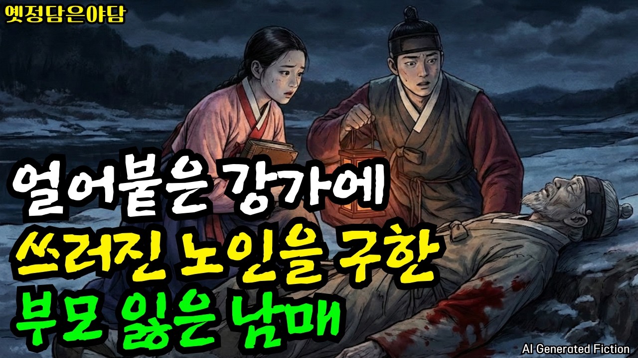 부모를 잃고 쫓기던 남매가  눈발이 날리는 강가에 버려진 노인을 발견하는데, 노인은 왜? |조선야담|오디오북|복수|영웅전