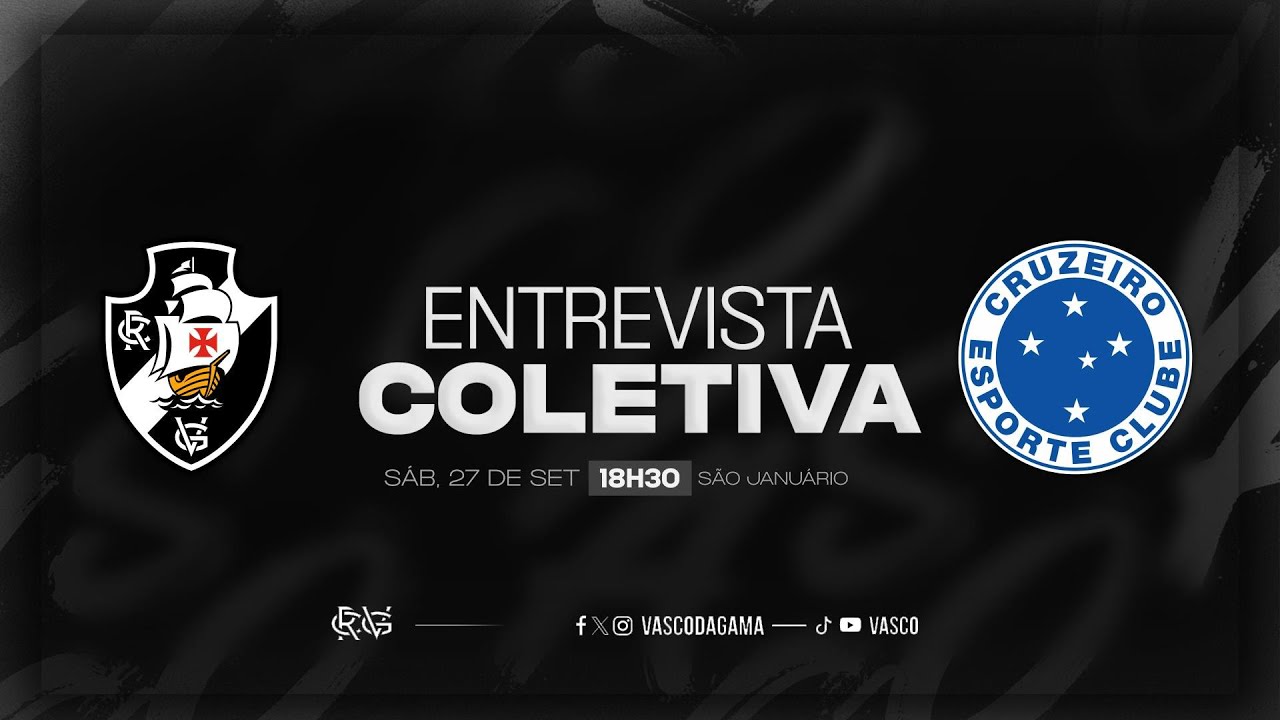 ENTREVISTA COLETIVA | VASCO X CRUZEIRO | AO VIVO - VASCOTV
