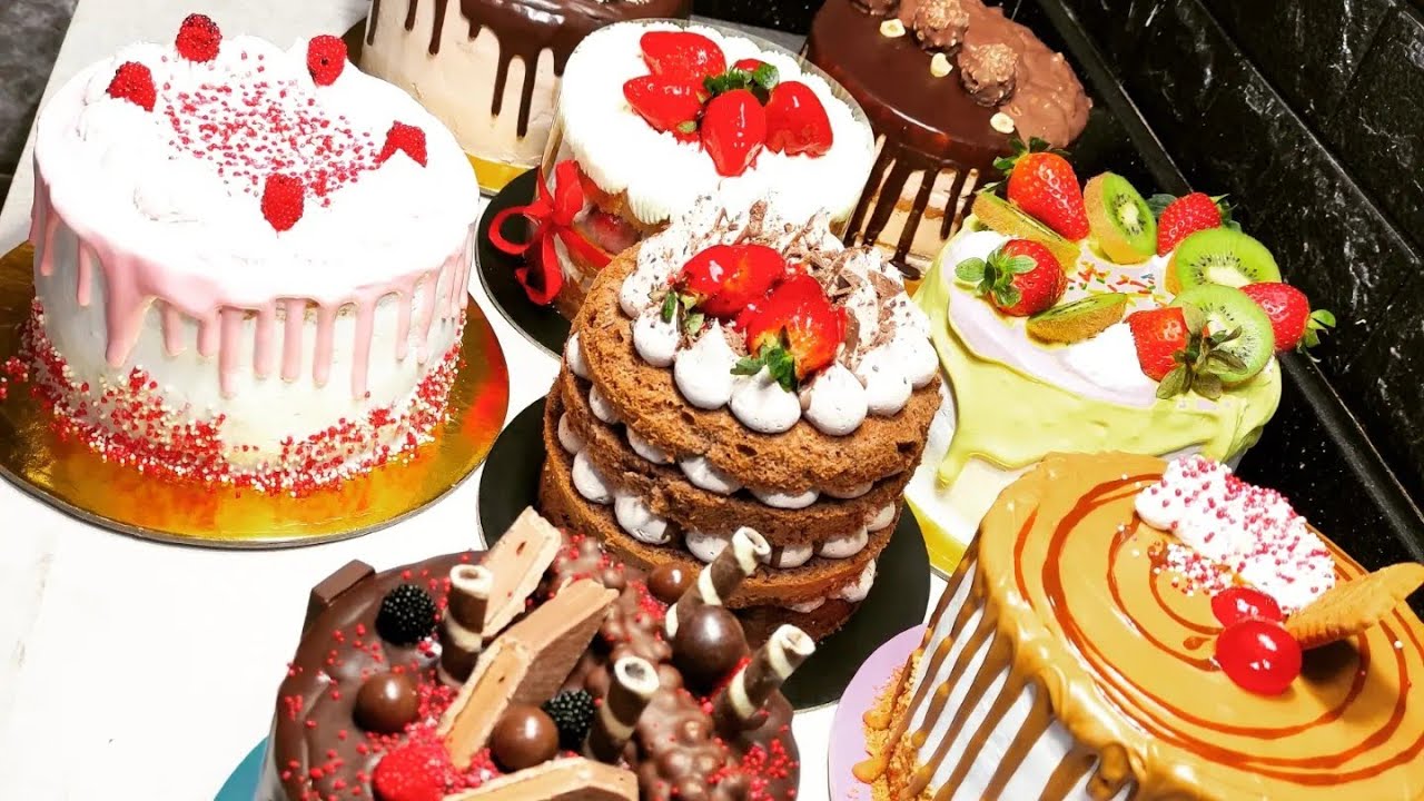 cake decorating ideas تزيين 8تورت فى نص ساعة وبطرق بسيطة وجميلة ومش مكلفة