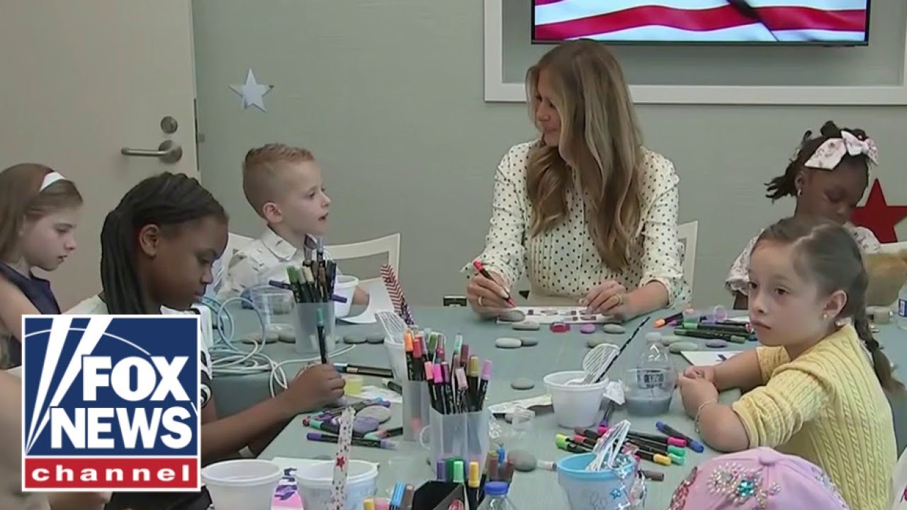 First lady Melania Trump visits Children's National Hospital