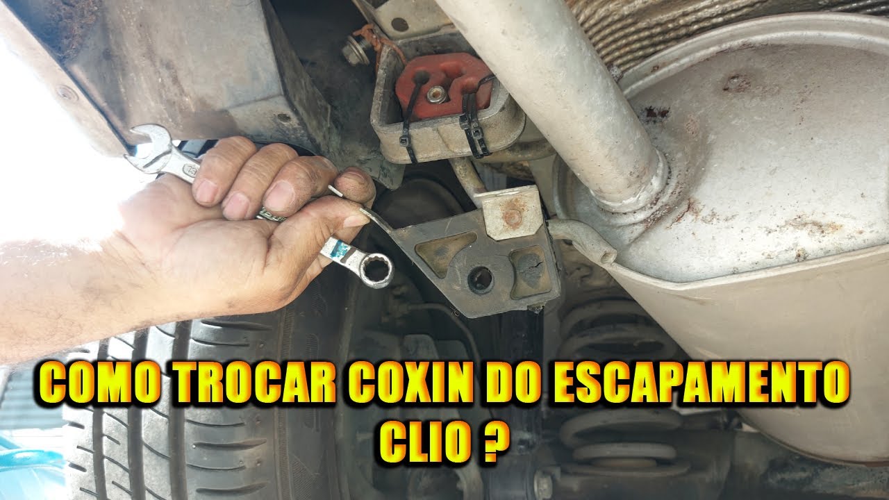 Como trocar coxin do Escapamento Clio ?