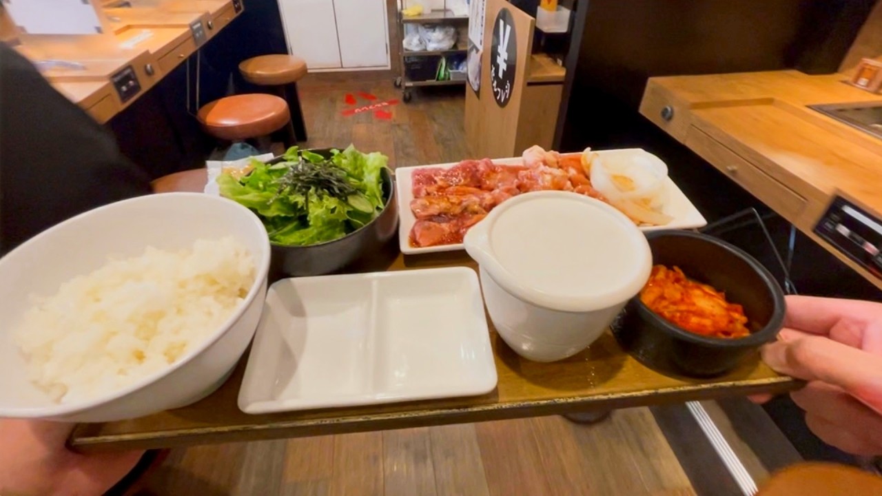 The Lunch of Japanese Salaryman | $8 Lunch at Yakiniku Like | Solo Yakiniku