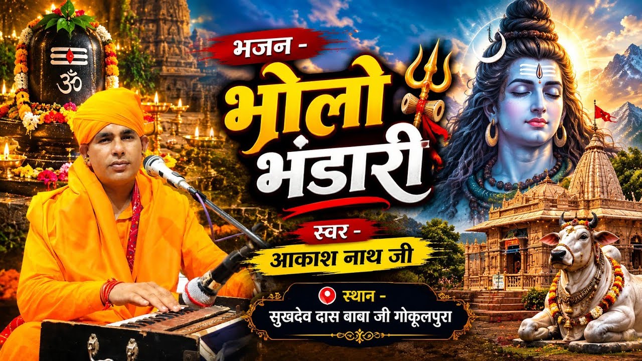भोलो भंडारी भजन // आकाश नाथ जी // भोलो भांग धतूरा खाव // #aakashnathji #nathjibhajan 