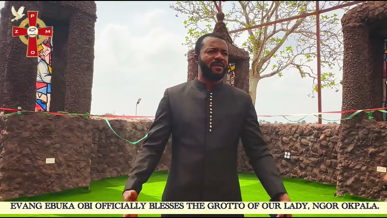 VANG EBUKA OBI PRAYS FOR THE 1ST TIME AT THE GROTTO AND CRUCIFIX IN ZION CITY NGOR OKPALA