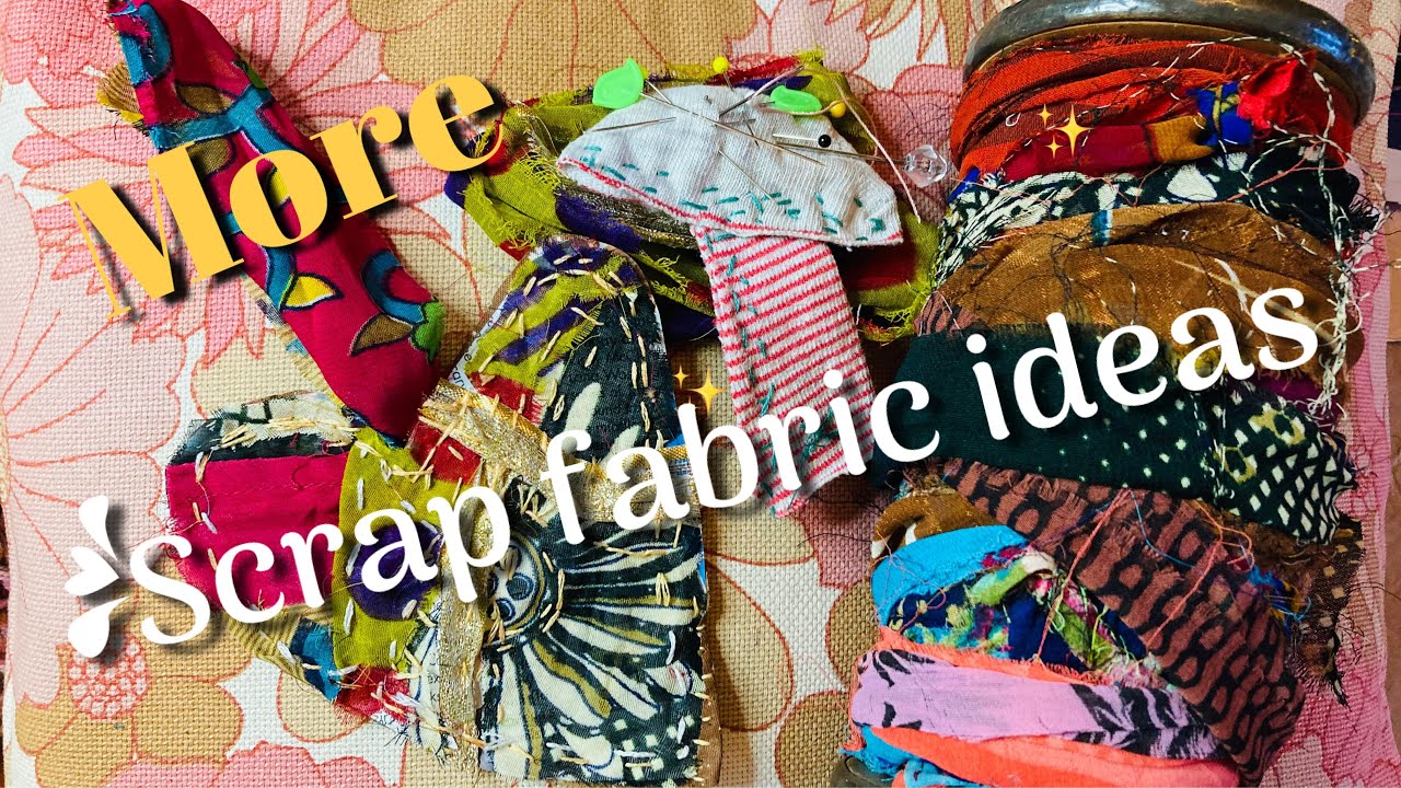#slowstitch reuse scrap fabric hearts & postcards sewing process video