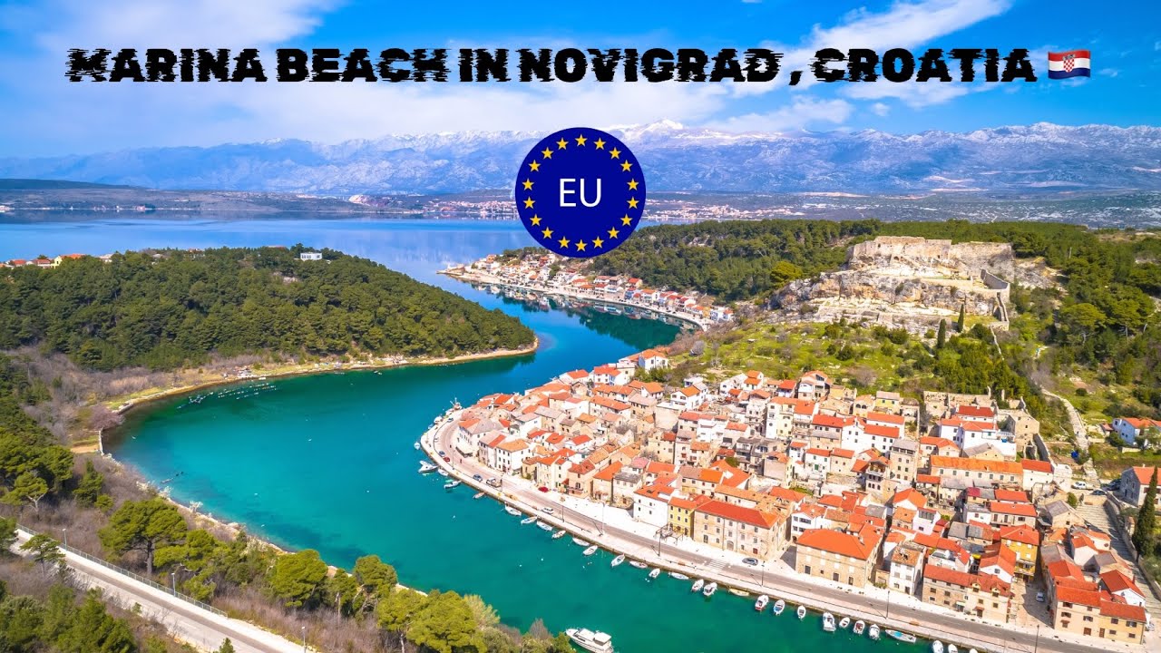 Marina Beach , 📍Novigrad , Croatia🇭🇷 | European Traveller | #europe #croatia #istria #tourism