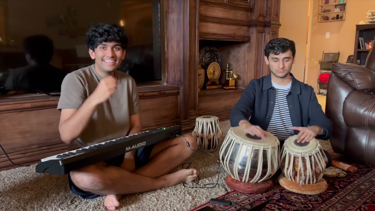 Malayalam, Marathi, and Hindi songs — just jamming casually with my friend and brother, Aditya.
