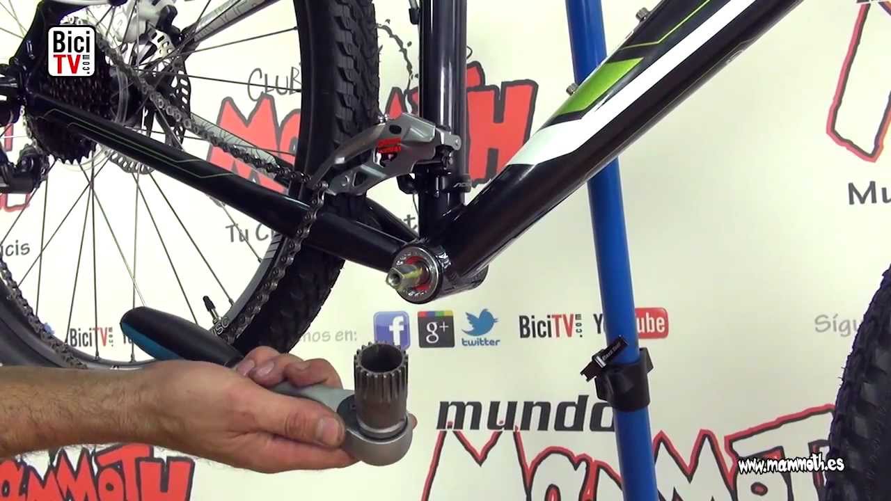 C&oacute;mo montar y desmontar un pedalier de bicicleta de cartucho