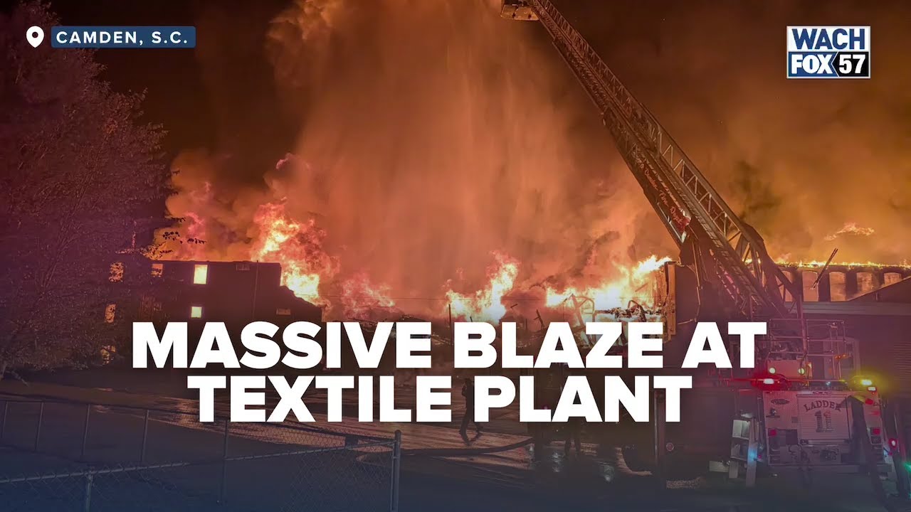 Multiple Fire Crews Battle Blaze at Abandoned Textile Plant