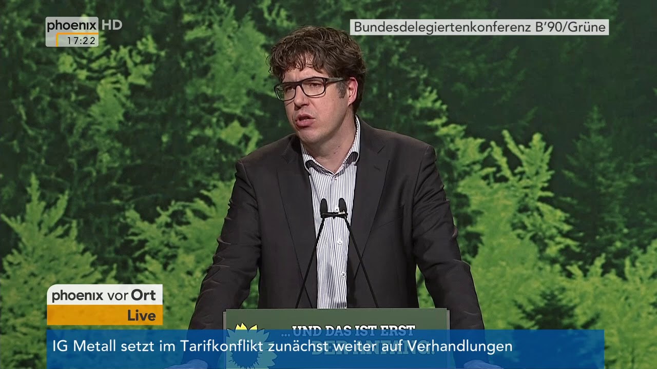 Bundesdelegiertenkonferenz Die Gr&uuml;nen: Rede von Michael Kellner am 26.01.18