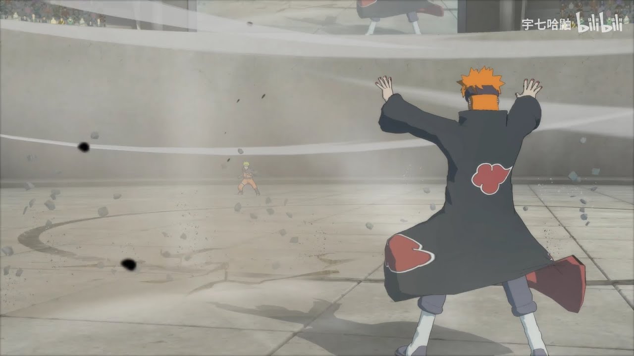 (Mod test) Can Pains Almighty push stop which Jutsu? 神羅天徵能抵擋什麼忍術？ Naruto ultimate ninja storm 4