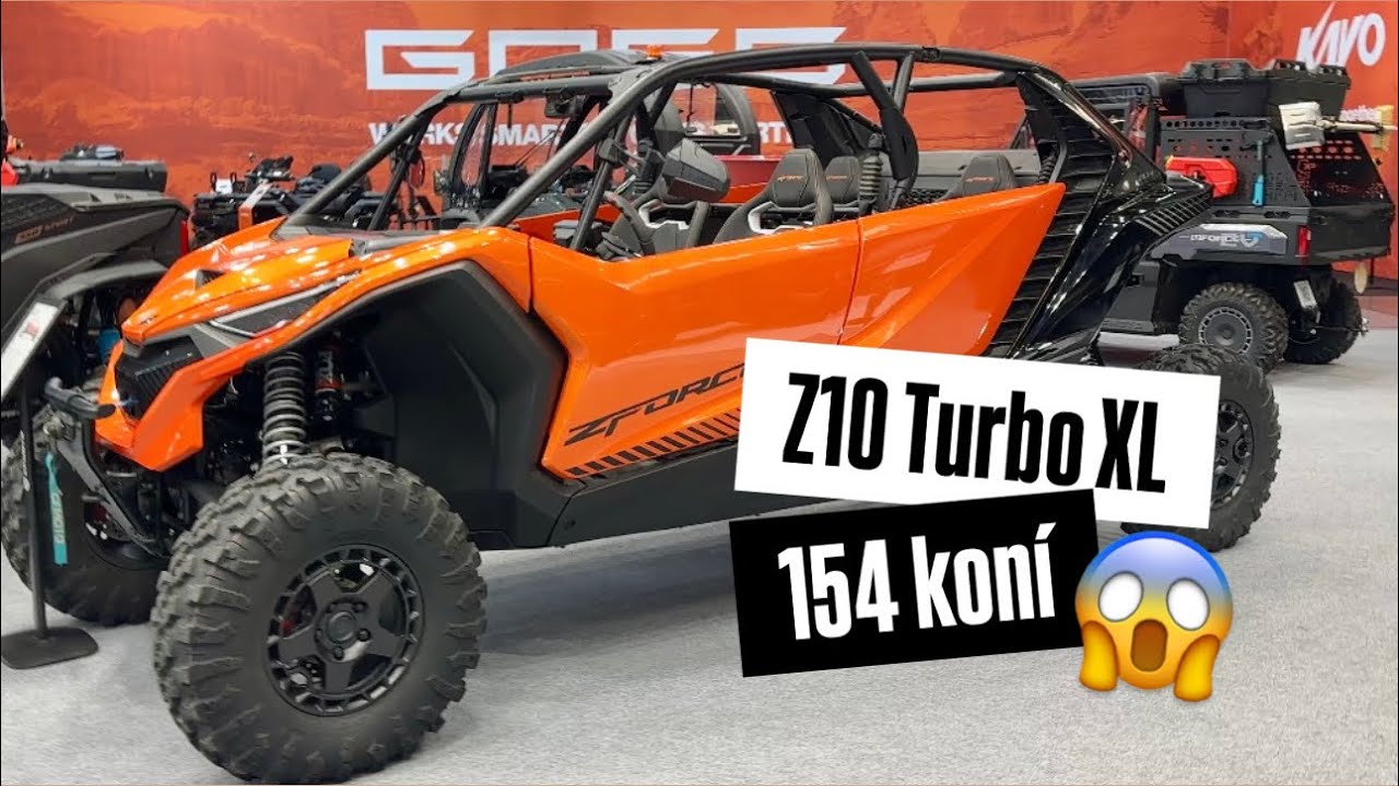 154 koní v SSV?! CFMOTO Gladiator Z10 Turbo XL: novinka z Motosalon Brno 🔥