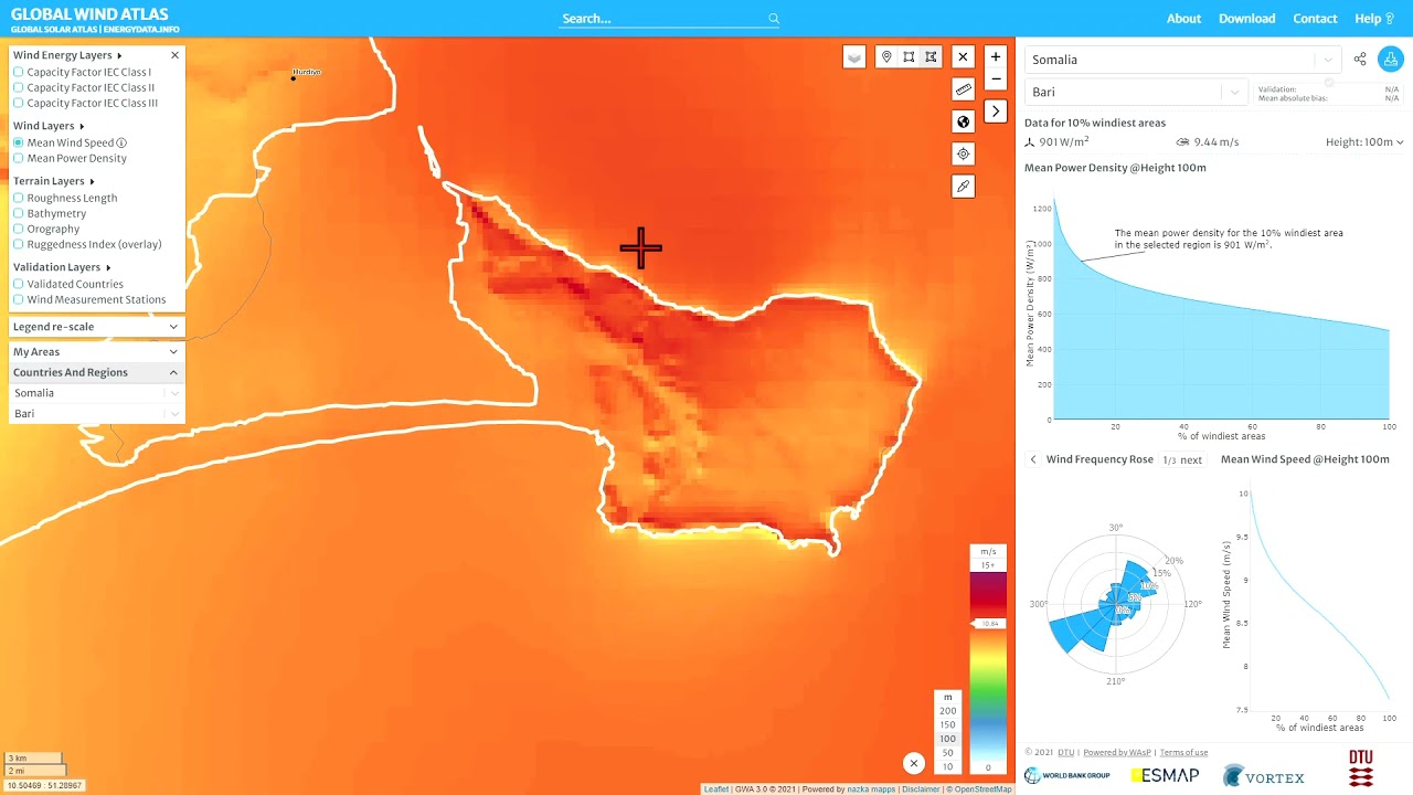 Global Wind Atlas 3.1 - Tutorial part 3
