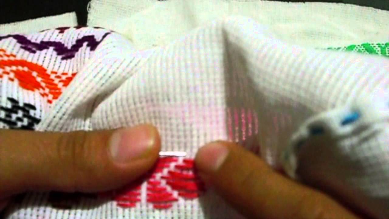 Bordado pepenado o de hilvan muestra #17
